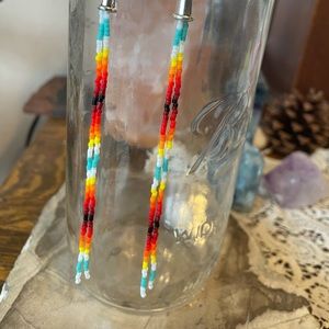 Long Beaded Earrings